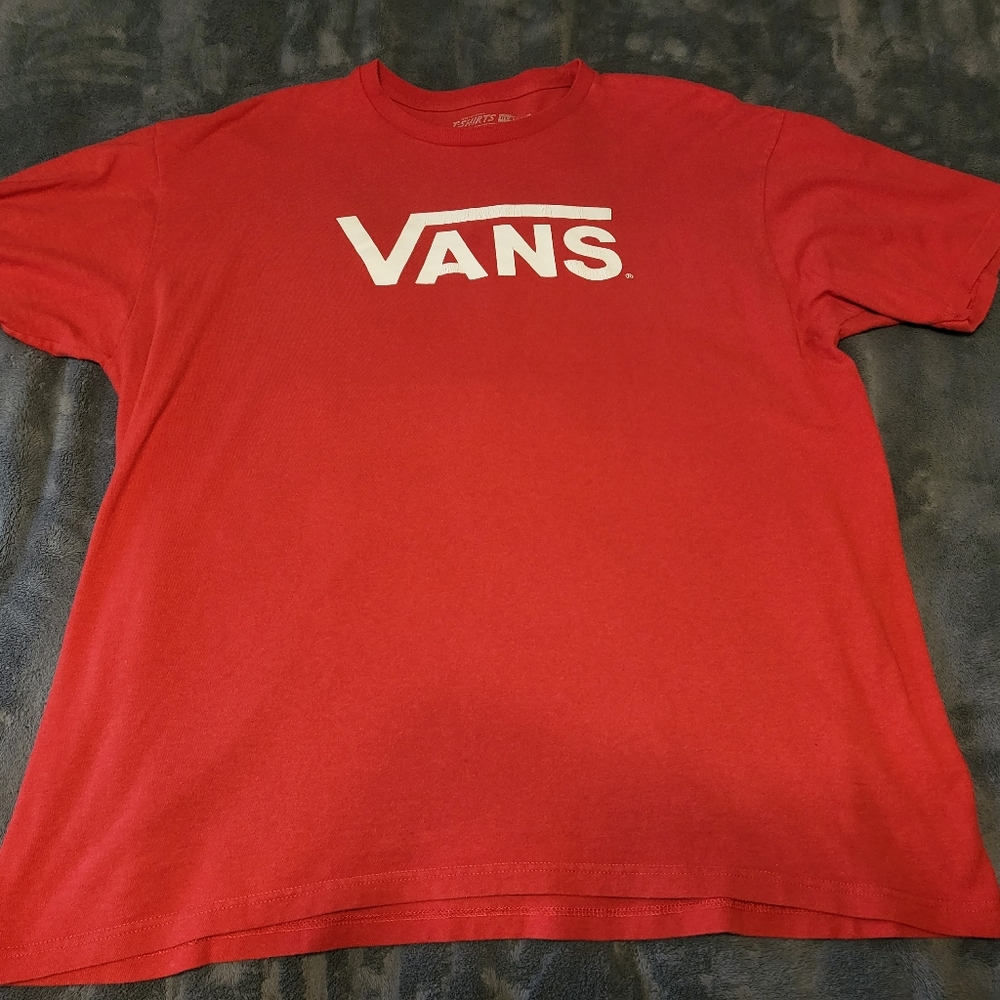Men's XL Red Vans t shirt